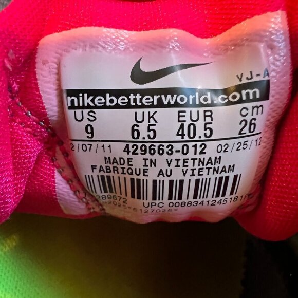 Nike Max Trainer Excel Fly Wire Gray/pink Cross Trainer Sneakers, Size 9 - Picture 7 of 10